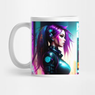 Beautiful Cyberpunk Girl [Design 1] Mug